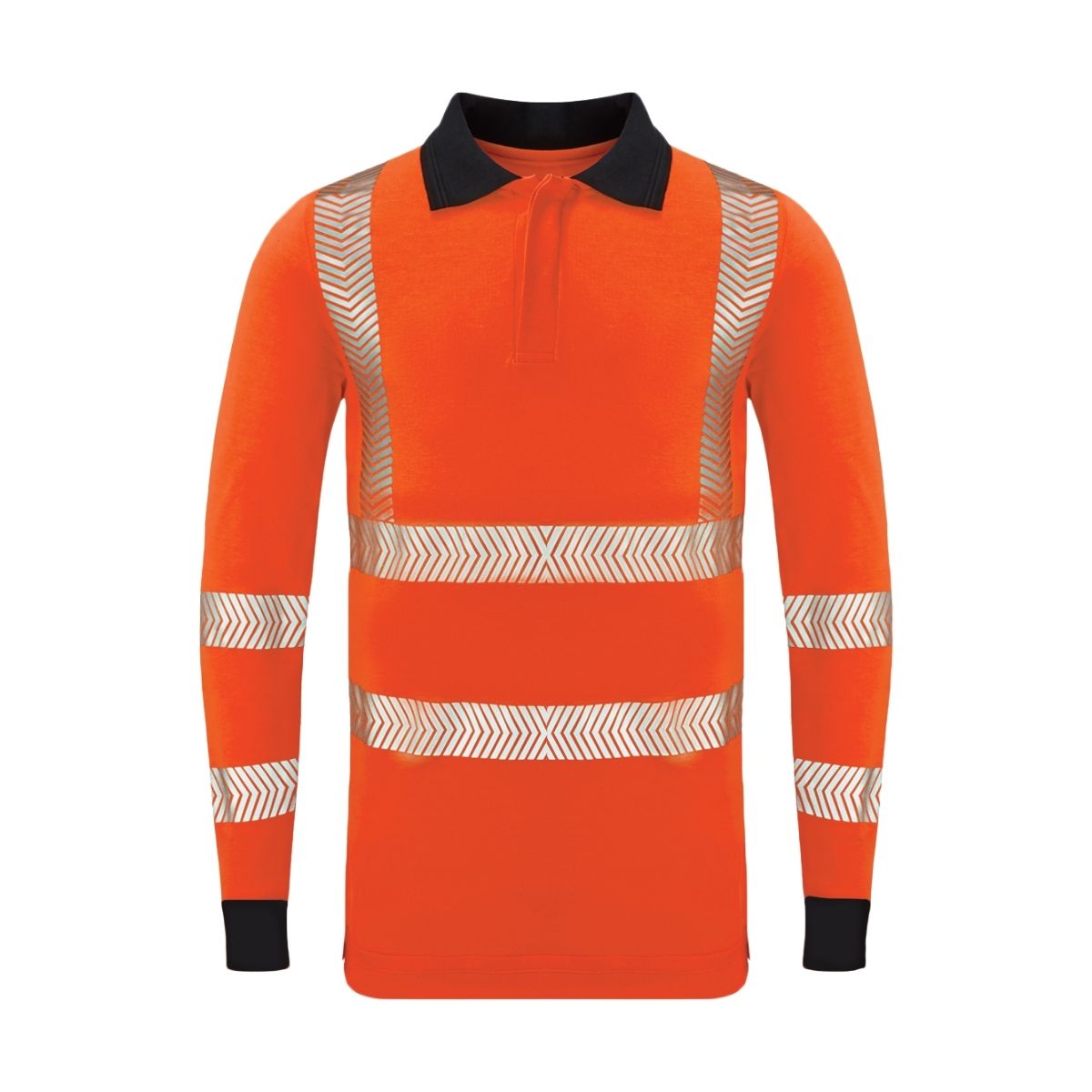 HAZTEC® Orwell FR AS Long Sleeved Hi Vis Inherent Poloshirt RIS-3279 - Air Products Embroidery FLB
