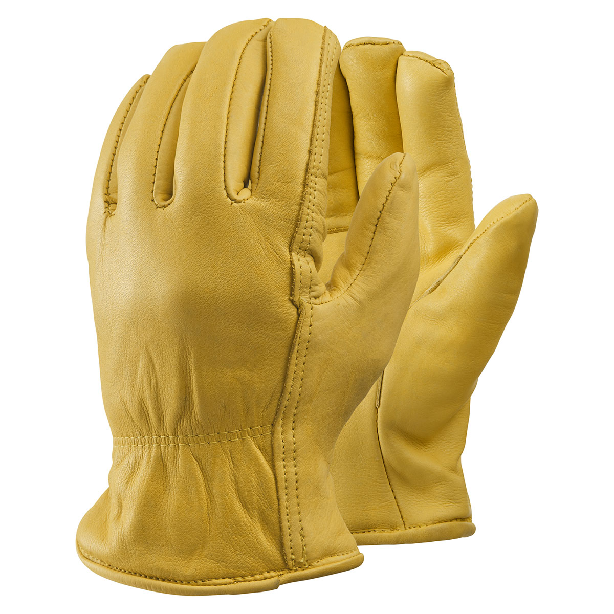 Fleece Lined Plain Leather Drivers Gloves