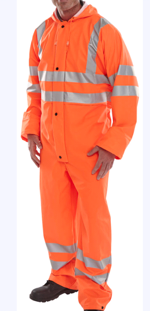 Hi-Vis Coverall,  PU waterproof