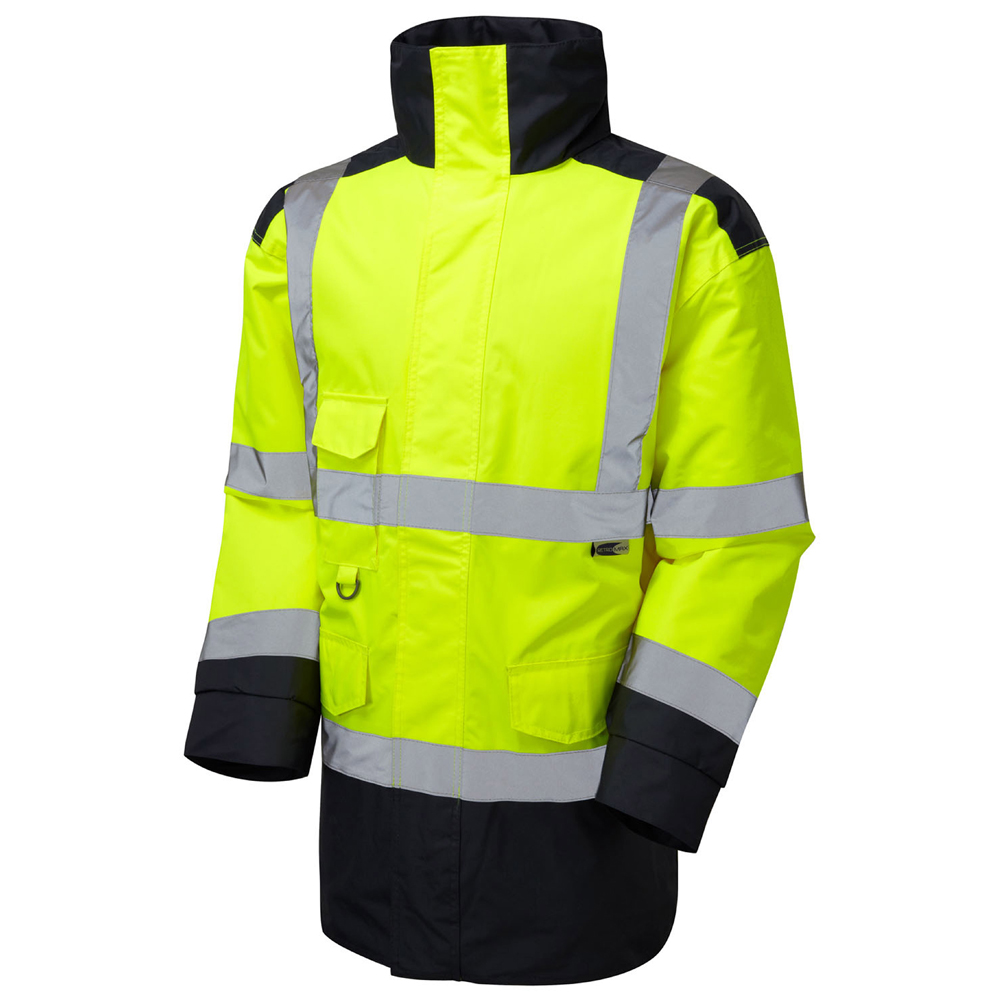 Hi-Vis Two-Tone Traffic Jacket Inc. Air Products FLB Print - Green