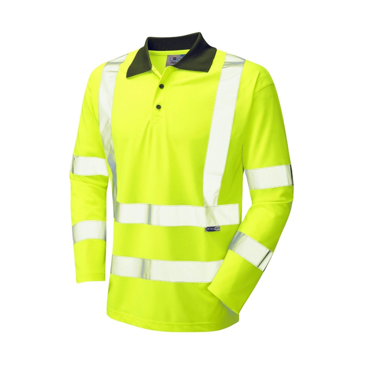 EcoViz Long Sleeved Coolviz Polo Shirt Inc. Air Products Embroidery FLB