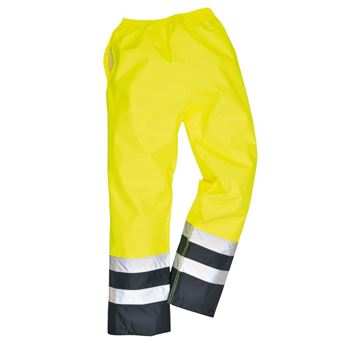 Two Tone Hi Vis Waterproof Trousers