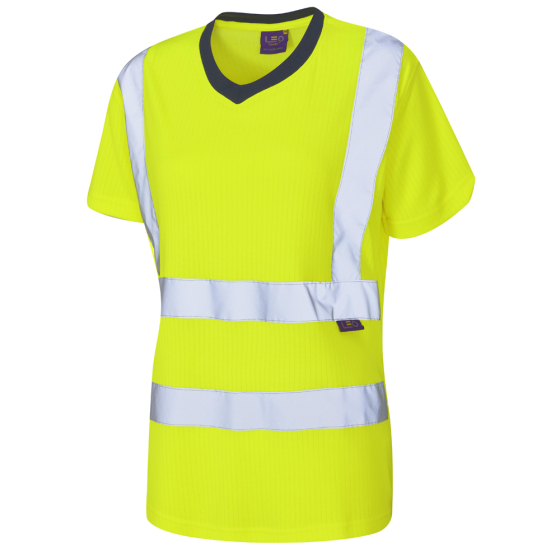 EcoViz Hi-Vis Comfort Womens T-Shirt Inc. Air Products Embroidery FLB