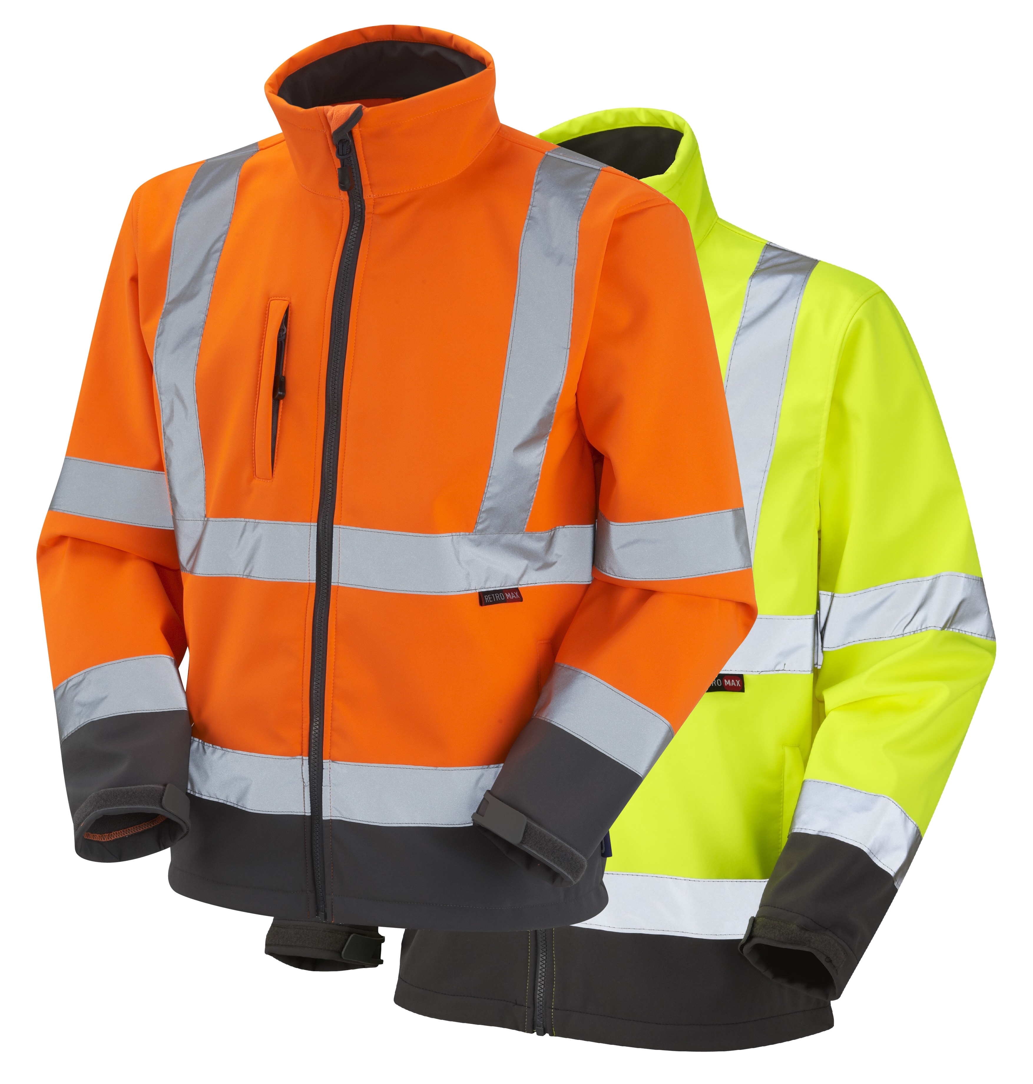High Visiblity Softshell Jacket 2 Tone Inc. Air Products Embroidery FLB