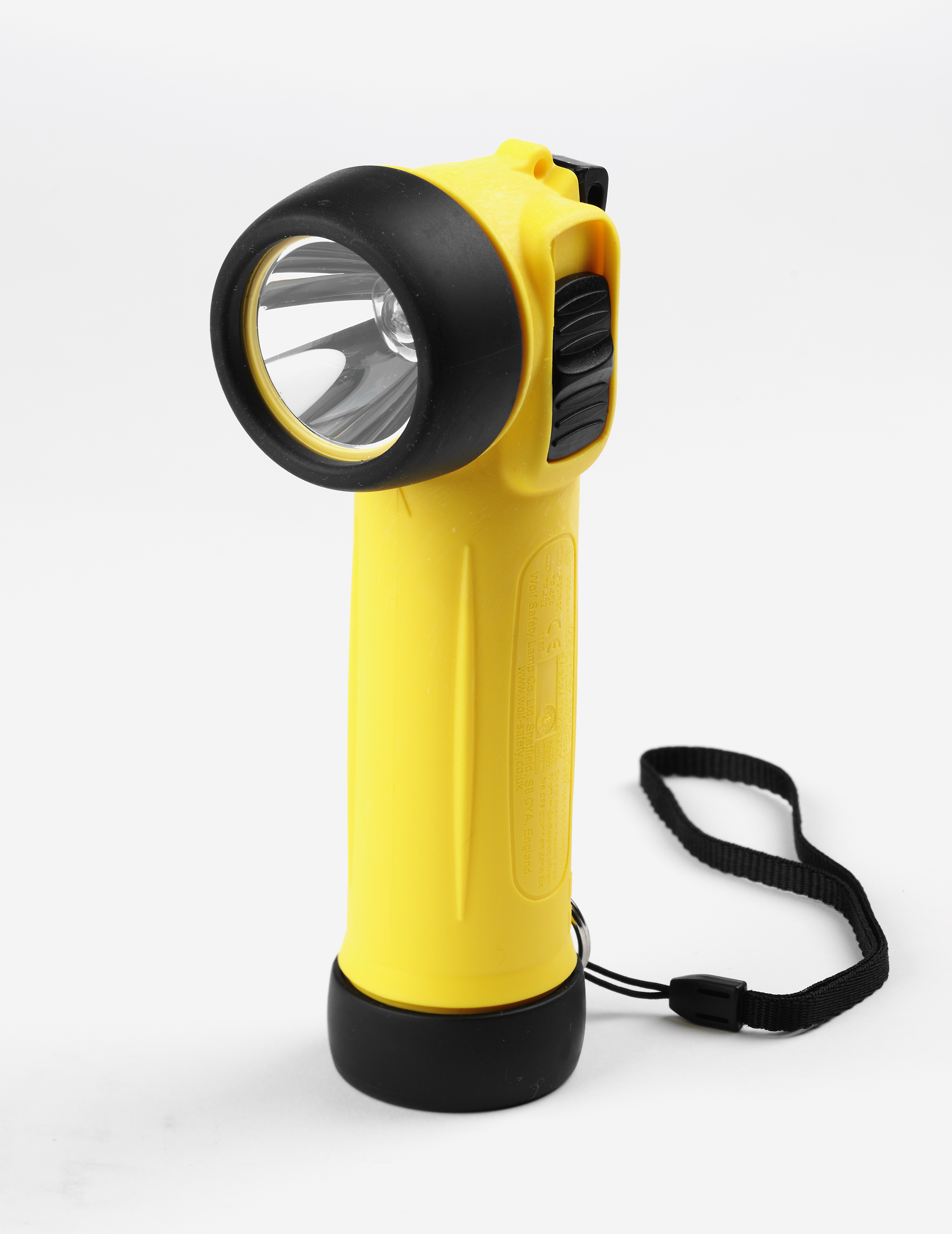 Yellow Right Angle ATEX Safety Torch