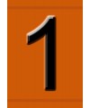 Hazchem Embossed Triplex Digit Numeral 1
