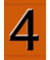 Hazchem Embossed Triplex Digit Numeral 4