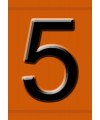 Hazchem Embossed Triplex Digit Numeral 5