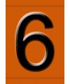 Hazchem Embossed Triplex Digit Numeral 6
