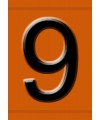 Hazchem Embossed Triplex Digit Numeral 9