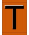 Hazchem Embossed Triplex Digit Letter T