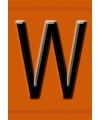 Hazchem Embossed Triplex Digit Letter W